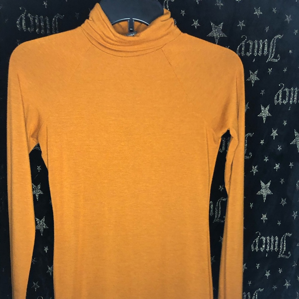 Forever 21 Rust Turtle Neck Dress MIDI